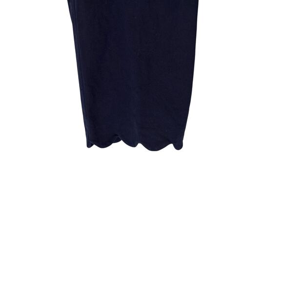 Talbots Navy Blue Career Office Business Chatham Crop Dress Pants Size 8 - Picture 4 of 11